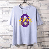 Basketball Sports T Shirt Commemorative Kobe No. 24 Short Sleeve T-Shirt Male Student Basketball Loose Sports