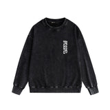 Purple Brand Distressed Sweatshirt Retro Vintage Crew Neck Sweater