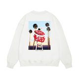 Purple Brand Sweatshirt Loose Crew Neck Sweater