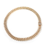 Chains Cuban Chain 12mmT Square Zircon Spectrum St. Valentine's