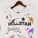Hellstar Hoodie Logo Print Hoodie Fashion