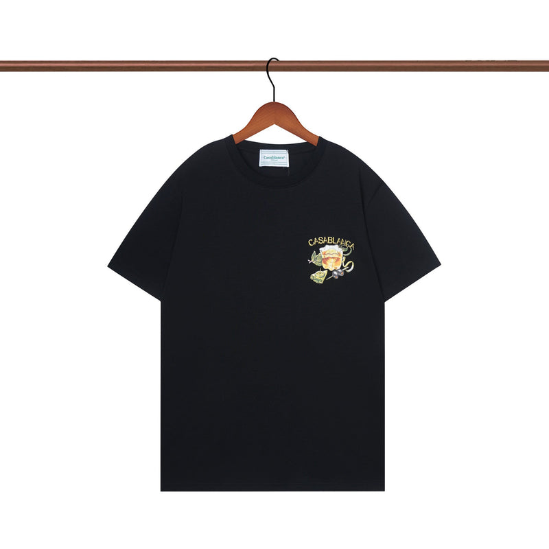 Casablanca T Shirts Crew Neck Loose Cotton Tee
