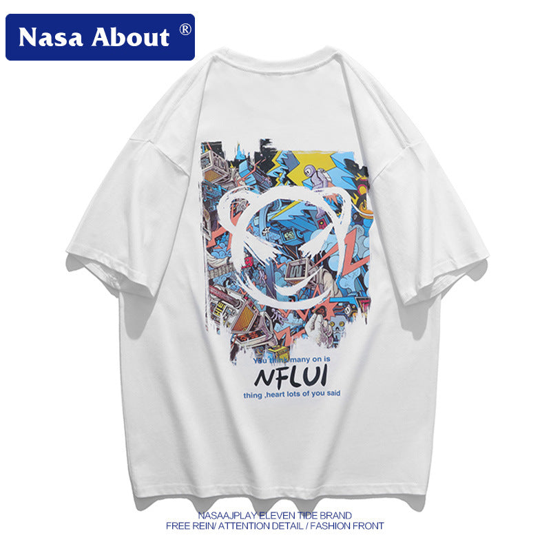 Nasa T Shirt Short Sleeve T-Shirt Boys Summer Summer Half Sleeve