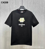 GCD T-Shirt GCD Printed Short Sleeve T-Shirt Men's Loose Crew Neck