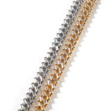 Chains Hip Hop 12mm Bar Cuban Chain T Square Zircon Spectrum St. Valentine's
