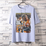 Basketball Sports T Shirt Pure Cotton Loose Short Sleeve T-Shirt Men'S Lakers Kobe Basketball Sports Half Sleeve Clothes