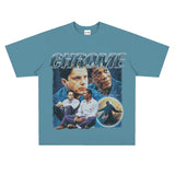 Film Star T Shirt Shawshank's Redemption Street Style Short Sleeve Loose Retro American T-shirt Men