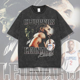 Nba T Shirt Leonard Printed Short Sleeve T-shirt Street round Neck Top