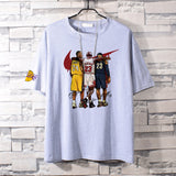 Basketball Sports T Shirt Kobe No. 24 Cotton Short-Sleeved T-Shirt Male Student Loose Leisure Sports