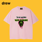 Drew T Shirts Funny Smiling Face Short Sleeve Printed T-shirt