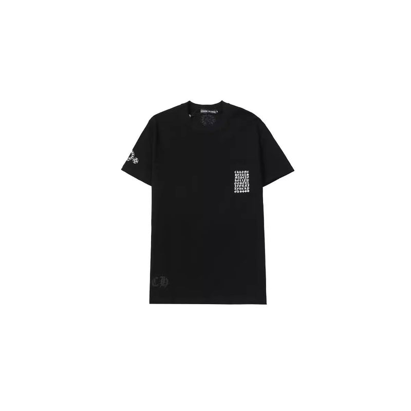 CHH Chrome Heart T Shirts T-Shirts Trendy logo print crew neck short sleeves