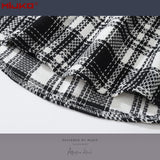 MIJKO Mens Jacket Double Pocket Plaid Jacket