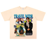 Film Star T Shirt Stephen Chow Short-Sleeved American Retro T-shirt for Men