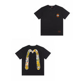 Evisu T Shirts Casual Versatile Unisex T Shirts