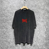 Purple Brand Distressed T Shirts Short Sleeve