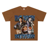 Film Star T Shirt Loose Heavy Retro Street Cotton T-shirt