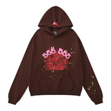 Sp5der Hoodie Spider Web Letters Puff Print