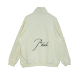 Rhude Hoodie Stand Collar Zipper Embroidery Stitching Sweater for Men and Women Autumn and Winter