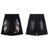 Men Shorts Wash and Do Old Casual Shorts Summer
