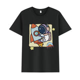 Basketball Sports T Shirt Summer Astronaut Short Sleeve T-Shirt Men And Women Loose