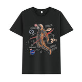 Basketball Sports T Shirt Summer Short-Sleeved T-Shirt Male Handsome Loose Student Nasa Astronaut