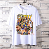 Basketball Sports T Shirt Curry Trendy Printed Basketball Sport Short Sleeve T-Shirt Boys Loose