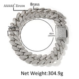 Chains 26MM Fashion Zircon Cuban Chain St. Valentine's Spectrum