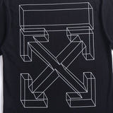 Ow T Shirts Three-Dimensional Sketch Arrow Men and Women