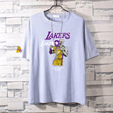 Basketball Sports T Shirt Nba Kobe No. 24 James No. 23 Short Sleeve T-Shirt Men Loose Leisure Sports