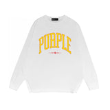 Purple Brand Long Sleeve T-Shirt Fashion Loose Long Sleeve Top