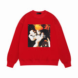 Purple Brand Sweatshirt Loose Crew Neck Sweater