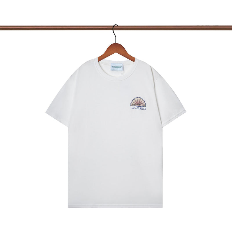 Casablanca T Shirts Spring/Summer Print Loose Cotton