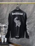 Chh Chrome Hearts T Shirts Autumn CH Ice Hockey Suit Sanskrit Letter Casual Loose Long Sleeve T-Shirt