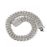 Chains Diamond Set 16mm Cuban Necklace Design Hiphop Royalty Spectrum