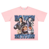 Film Star T Shirt Loose Heavy Retro Street Cotton T-shirt