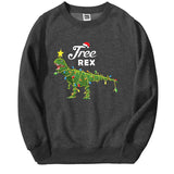 Dinosaur Christmas Hoodies e Rex Merry Xmas Round