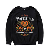 Pottsfield Harvest Festival Sweatshirt, Retro Cartoon Garden
