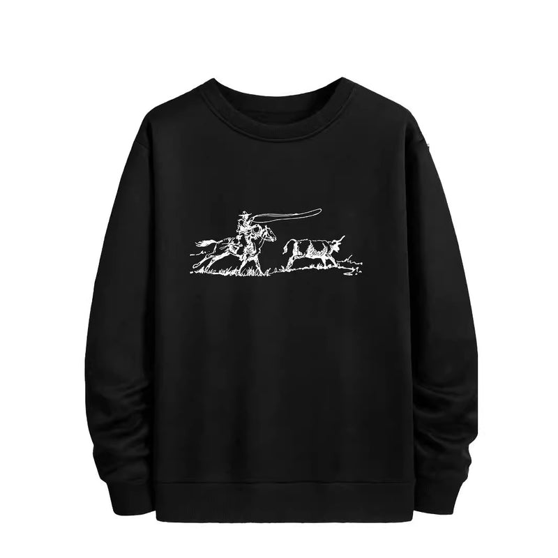 Cactus Claus Graphic Hoodie Women Loose Sweatshirt