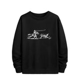 Cactus Claus Graphic Hoodie Women Loose Sweatshirt