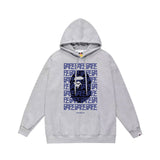 Bathing Ape Hoodie Autumn/Winter Letter Print Loose Hoodie Pullover Ape Sweater