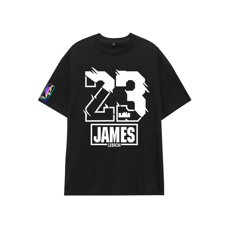 Basketball Sports T Shirt Basketball James 23 Kobe No. 24 Cotton Short-Sleeved T-Shirt Male Student Loose