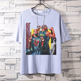 Basketball Sports T Shirt Loose Basketable Nets Durant Korean Style Trendy Printing Basketball Sport Short Sleeve T-Shirt Men