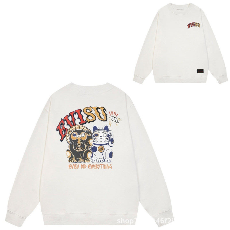 Evisu Sweatshirts Crew neck sweater autumn and winter loose