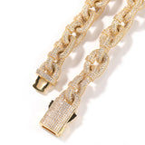 Chains Hip Hop Accessories Lock Necklace 14mm Fashion Spectrum Royalty