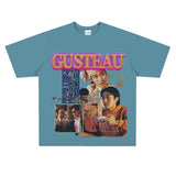 Film Star T Shirt Classic Movie Zhou Xingchi Short Sleeve American Retro T-shirt Men and Women