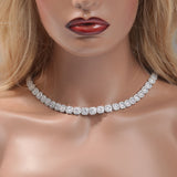 Chains Hip Hop 9mm Square Rock Sugar Zircon Necklace Spectrum St. Valentine's