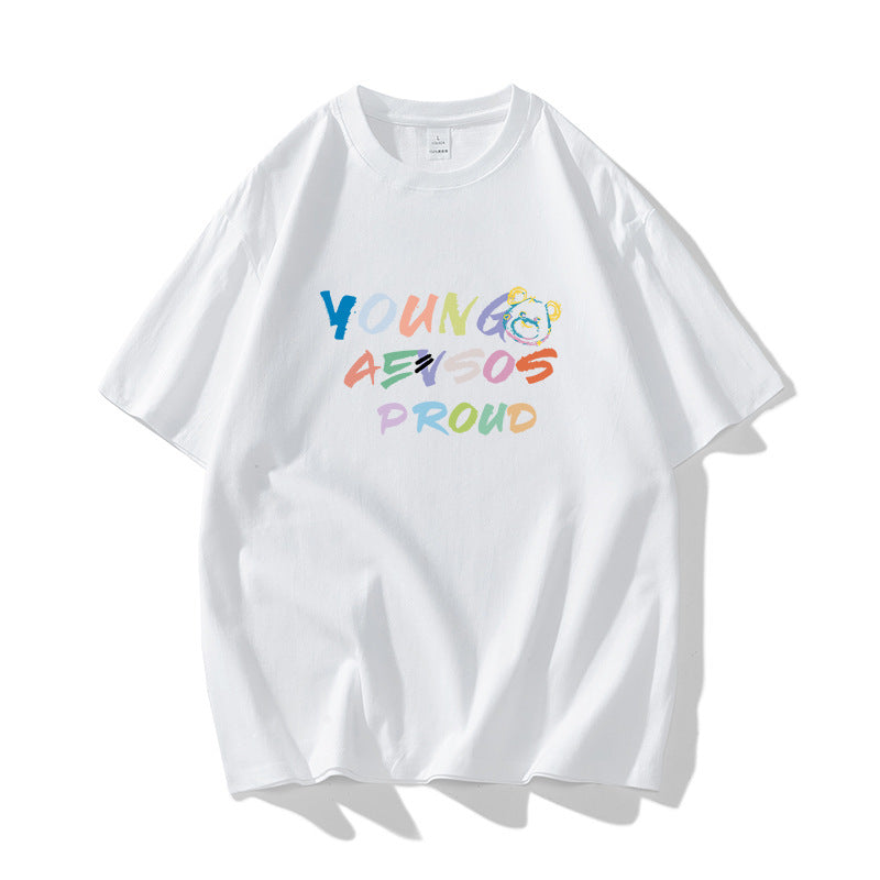 Nasa T Shirt Cotton Short Sleeve Couple T-Shirt Summer Half Sleeve Men