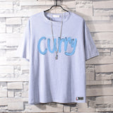 Basketball Sports T Shirt Curry Champion Pure Cotton Loose Short Sleeve T-Shirt Male Student Handsome Casual