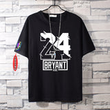 Basketball Sports T Shirt Basketball James 23 Kobe No. 24 Cotton Short-Sleeved T-Shirt Male Student Loose