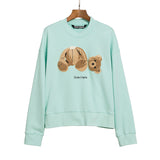 Palm Angle Sweatshirt Palm Angels Embroidery Crew Neck Pullover Sweatshirt Men and Women Loose